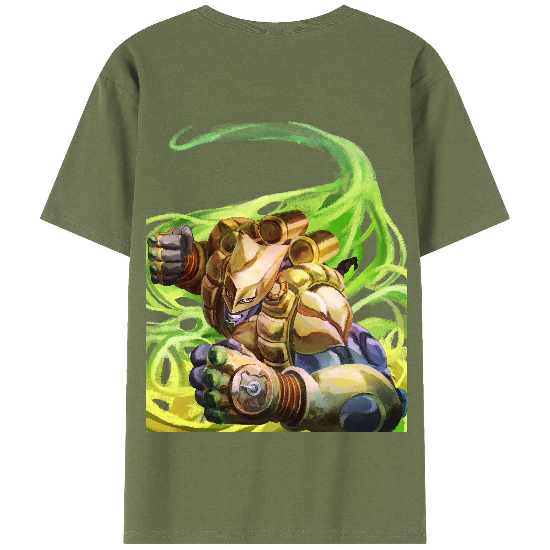 （画像用） ジョジョの奇妙な冒険 ディオ?ブランドー JoJo's Bizarre Adventure Dio Brando 綿100％半袖Tシャツ（背面プリント）